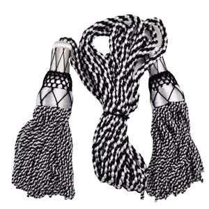 Dos sujetadores de cortinas clásicos con borlas, sujetadores de cortinas con cuerda de borlas color mostaza dorado, cordones de seda verde - Product Image 4