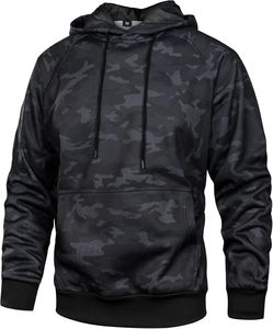 Sudadera con capucha de gran tamaño de lana de algodón con bolsillo para hombre de canguro, sudadera cálida de invierno con hombros caídos, logotipo personalizado - Product Image 1