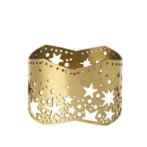 Rond de serviette Starburst en métal pour les dîners de mariage, la salle à manger, les réunions de famille et les occasions spéciales - Product Image 6