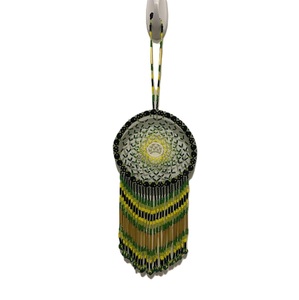 Atrapasueños hechos a mano con diseño personalizado atrapasueños artísticos con cuentas de semillas decoración de marco de plumas y anillos - Product Image 5