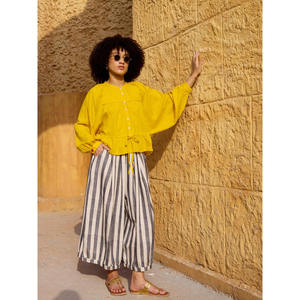 Nilea Women's Striped Flared Cotton Knit <b>Short</b> Set-Casual Summer <b>Top</b> <b>and</b> <b>Shorts</b> - Product Image 1