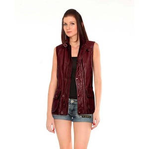 Recién llegado, Chaleco de cuero de lujo para mujer, mapache de felpa y piel de conejo suave, impermeable, moda de invierno, acogedor, elegante, precio de fábrica - Product Image 4