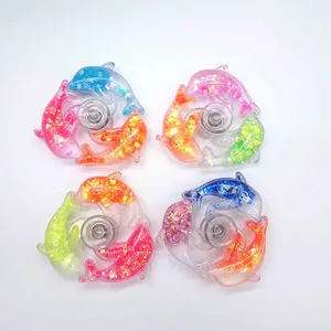 Unisex Đầy Màu Sắc PVC Cá Heo Thần Chú <span class=keywords><strong>Spinner</strong></span> Long Lanh Hiệu Ứng Nước Lấp Lánh Bóp Đồ Chơi Sáu Màu Sắc Lựa Chọn Cho 5-7 Năm Trẻ Em Căng Thẳng - Product Image 2
