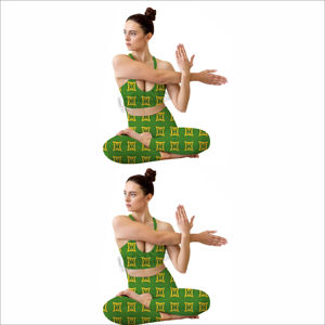 Conjunto Deportivo de 2 Piezas para Mujer: Sujetador Deportivo Ligero, Sólido, Ecológico y Transpirable con Leggings Sin Costuras para Ejercicio, Running y Estilo de Vida Activo - Product Image 5