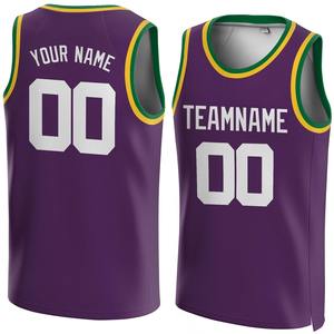 Conception personnalisée Maillot de basket-ball pour hommes Polyester coloré à séchage rapide Maillot de basket-ball confortable avec chiffres - Product Image 6