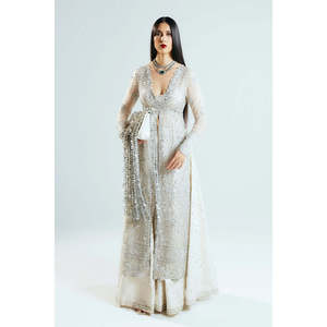 Collection Festive Hussain Rehar '25 SERAPH-TC-1014 Vêtements Ethniques Salwar Kameez Anarkali Salwar Suit en Soie Georgette Lourde - Product Image 1
