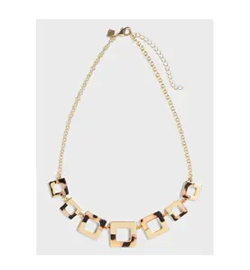 Collier personnalisé en résine à chaîne ouverte design mordent accessoires de cadeau d'anniversaire à la recherche fantastique à un coût abordable - Product Image 1