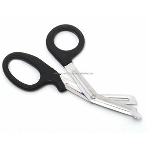 Ciseaux à pansements EMT 7,5'' en acier inoxydable certifiés CE & ISO, fournisseur en gros d'instruments chirurgicaux OEM ODM - Product Image 2