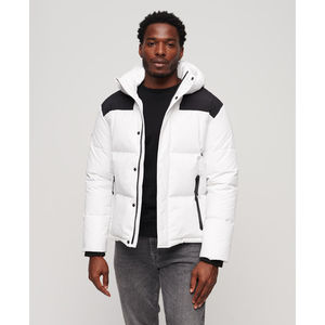 Men's Designer Quilted <b>Waterproof</b> Canvas Puffer <b>Jacket</b> Winter Bubble <b>Padded</b> Coat Custom for Outdoor Use Wholesale Price - Product Image 4