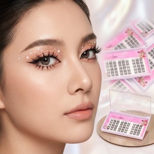 BAMEIER Cils DIY professionnels style <span class=keywords><strong>Manga</strong></span>, naturels, segmentés en bouquets, style œil de chat et elfe, souple, en PBT, en plateau - Product Image 2