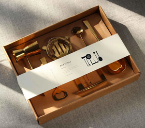 Ensemble d'outils de barre en acier inoxydable faits à la main modernes et écologiques avec poignées faites à la main et cintre usine indienne - Product Image 6