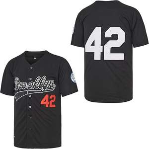 Jersey de béisbol para hombre de alta calidad, ropa cómoda y perfecta para el equipo, camiseta de béisbol para hombre con botones completos personalizados - Product Image 1