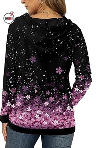 Wholesale hoodies for woman Knitted Hoodies for Women Camo <b>Leopard</b> <b>Print</b> <b>Tops</b> Pullover Hooded Drawstring with Pocket Sweatshirts - Product Image 6