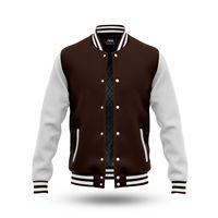 Jaket Varsity Baseball Tahan Air Custom 2025 Pria Berkualitas Tinggi Bordir Chenille Lengan Bulu Domba Rajutan Musim Dingin