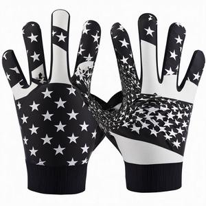 100% Gants de football américain de haute qualité Concevez votre propre logo Gants de football américain imprimés personnalisés - Product Image 6