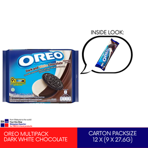 Oreo บิสกิตผสมสีขาวเข้ม27.6กรัมมีหลายแพ็คครีมโกโก้คุกกี้ฮาลาลมอนเดเลซมาเลเซีย - Product Image 2