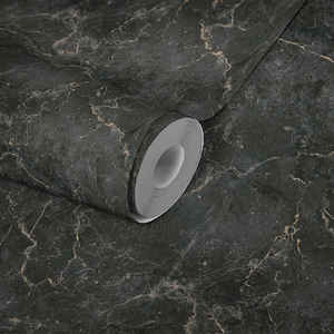 Fabriqué en Allemagne-Rouleaux de papier peint marbre noir or-Vinyle non tissé-Design de papier peint moderne pour murs-10,05x0,53 m - Product Image 3