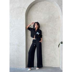 เสื้อผู้หญิงแบบจีบระบายประดับลายผีเสื้อ-เสื้อขายส่ง - Product Image 6