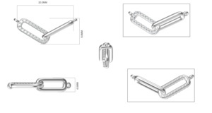คลิปหนีบกระดาษเพชรขนาด0.10กะรัตยาว18นิ้วสำหรับ B2B แล็บเพาะปลูก - Product Image 6