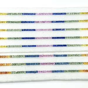 พลอยไพลินธรรมชาติ 2 มม. ทรงเหลี่ยมเจียระไนแบบเจ้าหญิง คุณภาพสูง ได้รับการรับรองจาก IGI สำหรับขายส่งในราคาขายส่ง - Product Image 1