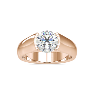 Anillo de banda de diamante de moissanita de 1,20 quilates de la mejor calidad, joyería de compromiso de oro blanco de 18 quilates, corte redondo Original para ella - Product Image 5