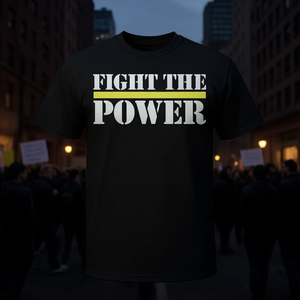 T-shirt avec citation de motivation « Fight The Power Empowerment » - Product Image 3