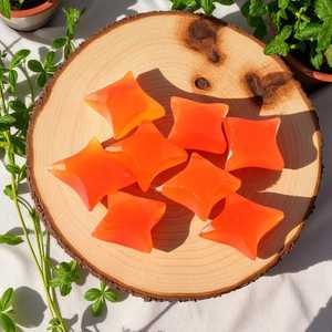 Cuentas de cristal Natural de cornalina, piedra preciosa tallada en forma de estrella Ninja para la fabricación de joyas, suministro curativo de energía de corte elegante de 15mm - Product Image 2