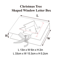 Idée créative d'emballage de fenêtre en forme de sapin de Noël, nouvelle boîte cadeau en forme de sapin pour lettres et fleurs, pour l'emballage de chocolats et de bonbons