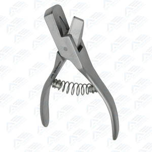 Outil de marquage d'oreille vétérinaire en acier inoxydable léger de 6 "avec encoche de précision - Product Image 5