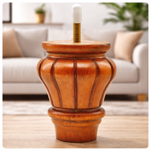 Solid <b>Wood</b> Round Turned Heavy Duty <b>Sofa</b> <b>Legs</b> for <b>Sofa</b> Chair Bed Cabinet Furniture Traditional Design Living Room - Product Image 2