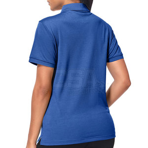 เสื้อโปโลผู้หญิงดีไซน์มีสไตล์ ระบายอากาศได้ดี แขนสั้น คอปก เหมาะสำหรับลุคสบายๆ และลุคสมาร์ท - Product Image 2