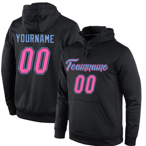 เสื้อฮู้ดพิมพ์ลายซับลิเมชั่นสีน้ำเงินสำหรับฤดูหนาว แบบกำหนดเอง พร้อมชื่อทีมและหมายเลขส่วนตัว เสื้อสเวตเชิ้ตแบบสวมหัว ชุดกีฬาสำหรับการฝึกซ้อม - Product Image 1