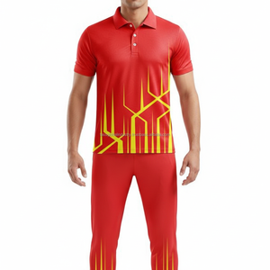Conjunto de Uniforme de Cricket Sublimado Personalizado para Hombre, Pantalones Cortos de Spandex/Algodón Transpirables de Secado Rápido, Ropa de Equipo - Product Image 2