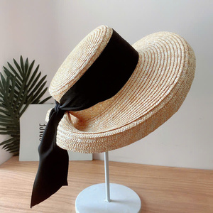2024 Trendy Elegant Wide Brim Sun <b>Hat</b> <b>Summer</b> Plain Foldable Gentleman <b>Lady</b> Style Natural Straw Headband for Daily Outdoor - Product Image 3