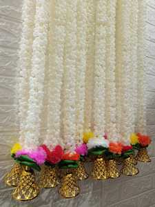 Guirnalda de caléndula de campanas doradas artificiales estilo Mogra para bodas Mandaps Mehndis Baby Showers celebraciones festivas decoración del hogar - Product Image 5