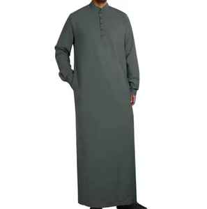 OEM 2025 Vêtements islamiques arabes de haute qualité Dubaï Thawb Jubba pour hommes à manches courtes Thobes ethniques - Product Image 4