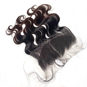 Paquetes de color de punta ondulada de cuerpo de cabello crudo de alta calidad con frontal y paquetes para hacer pelucas - Product Image 2