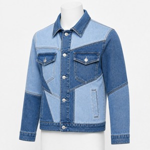 Veste en jean pour homme, denim vintage lavé, coupe classique élégante, design durable, idéale pour la mode décontractée, le streetwear et les voyages - Product Image 4
