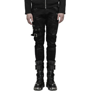 Pantalones Góticos para Hombre, Jeans Negros Desgarrados, Pantalones Punk Góticos Unisex 2026 - Product Image 4