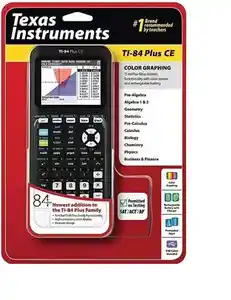 Stok terbaru kedatangan Texas Instruments TI-84 Plus CE warna grafik kalkulator | Hitam 7.5 dari penjual Top