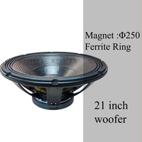 Caisson de basses passif haute puissance de 21 pouces, haut-parleur de bonne qualité, meilleur prix, haut-parleur en ferrite de 21 pouces pour performances intérieures, audio professionnel
