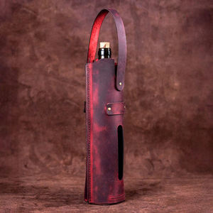 Bolsa de vino Soporte de Cuero 100% Hecho a mano Original Elegante Durable y diseño único 2017 - Product Image 4