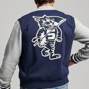 Custom Logo Wool Chenille Embroidery Baseball <b>Letterman</b> <b>Jackets</b> Men Vintage Blank Leather Sleeve Varsity <b>Jacket</b> - Product Image 2