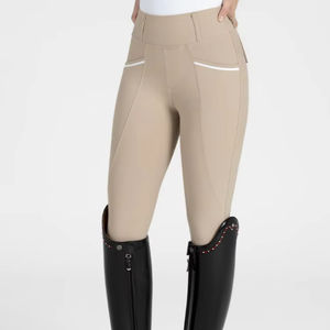 2026 Womens Horse Riding <b>Leggings</b> Anti Slip Silicone Grip Breathable <b>Mesh</b> Spandex Equestrian Pants Customized Design - Product Image 1