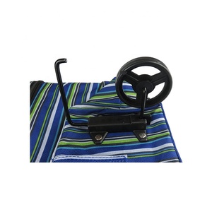 <b>Foldable</b> Polyester Fiber Grocery Trolley Handbag with Wheels and Rollable Shopping <b>Bag</b> Customizable Size & Pattern - Product Image 5
