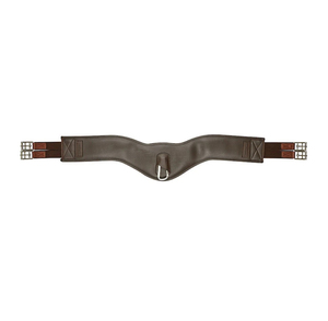 Circunferencia de caballo inglés de cuero marrón más vendido con hebillas SS y gancho a presión, fabricantes de tachuelas de sillín de doma anatómica - Product Image 1