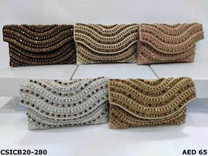 กระเป๋าเงินผู้หญิงสำหรับตอนเย็นมีประกายระยิบระยับกระเป๋าคลัทช์ซองประดับหรูหราสำหรับงานปาร์ตี้เพื่อการโฆษณา - Product Image 4