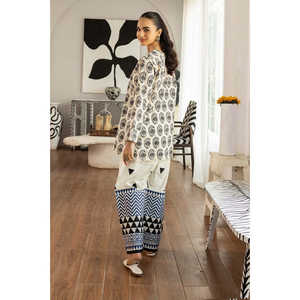 Conjunto de Dos Piezas para Mujer, Estampado Multicolor, Cuello Asimétrico, Largo hasta la Rodilla, para Salir de Noche, Disponible en Tallas XS, S, XL, XXL - Product Image 1