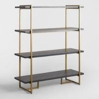 Étagère murale pour bibliothèque en bois et métal pour bureau et usage domestique également utile pour la bibliothèque support moderne pour tenir