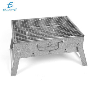 Mini Griglia Portatile a Carbone in Acciaio Inox, Leggera e Pieghevole, Fornello da Campeggio per Cucinare all'Aperto - Product Image 1